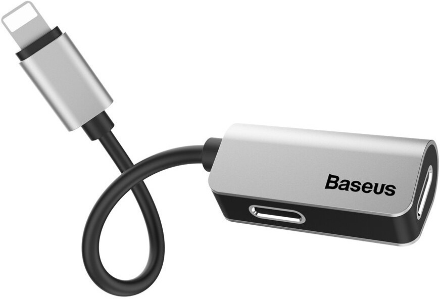 

Кабель Baseus iP Male to iP iP Female адаптер L37 серебро серый [CALL37-S1], Baseus iP Male to iP iP Female адаптерL37 серебро CALL37-S1 серый