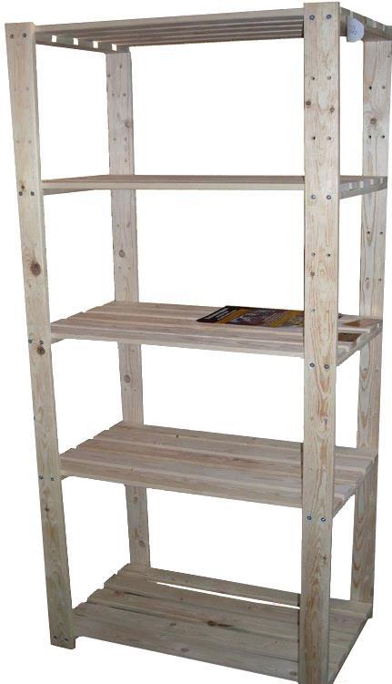 

Стеллаж ВудГрупп П5 51x32x160, П5 51x32x160