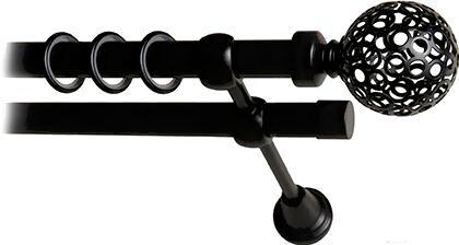 

Карниз Lm Decor Ажур 095 2р гладкий 25/19мм 3.6м черный матовый