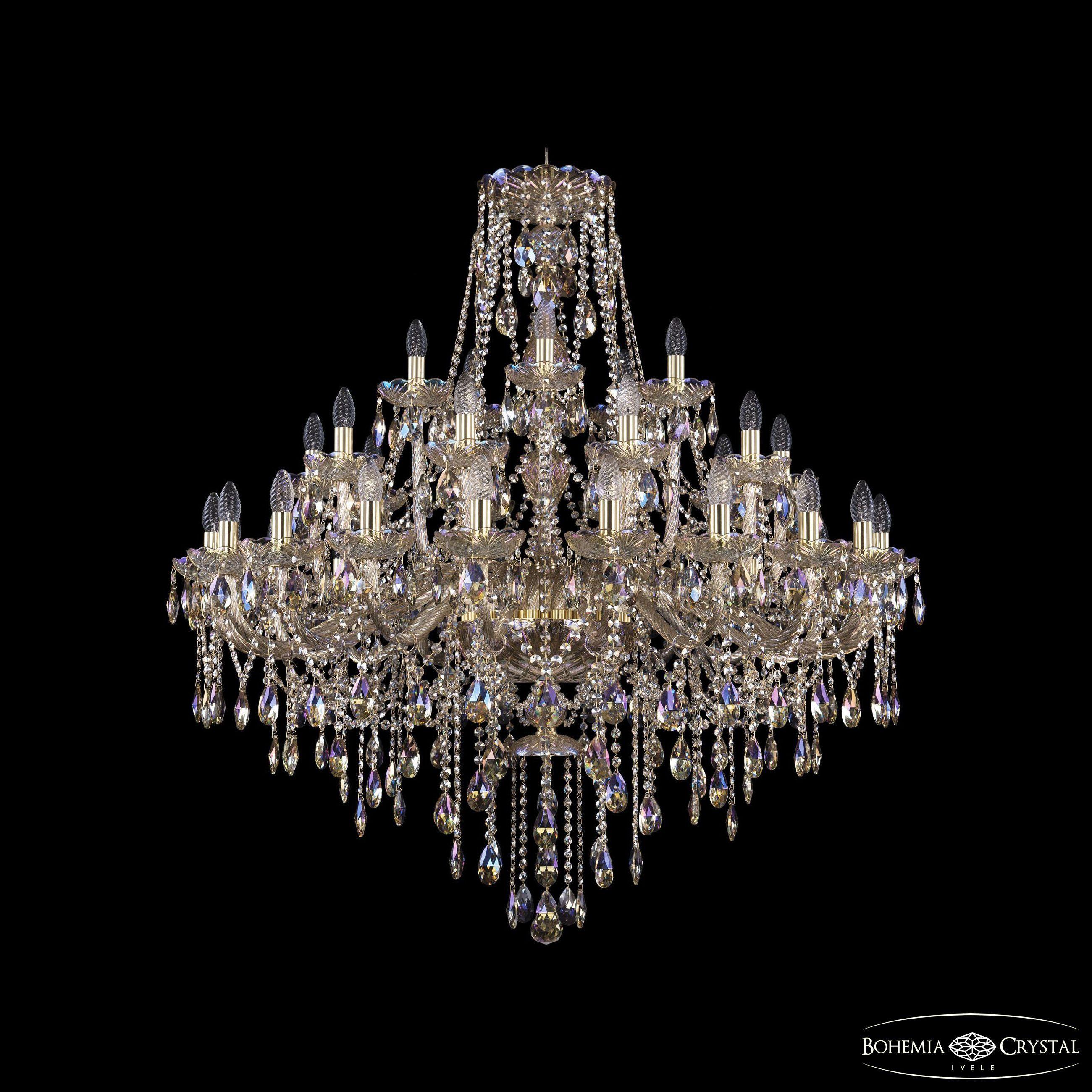

Подвесная люстра Bohemia Ivele Crystal 1415/20+10+5/400 G M801