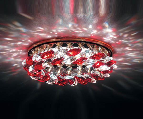 

Встраиваемый точечный светильник Donolux DL061.79.1/6 crystal/red, DL061.79.1/6 crystal/red
