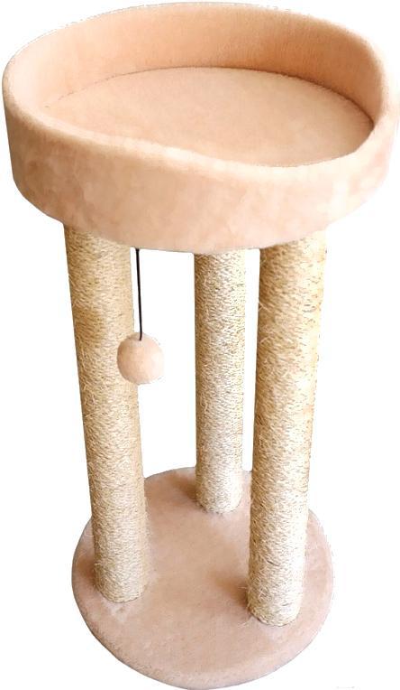 

Когтеточка Cat House Тринога 0.85 сизаль бежевый