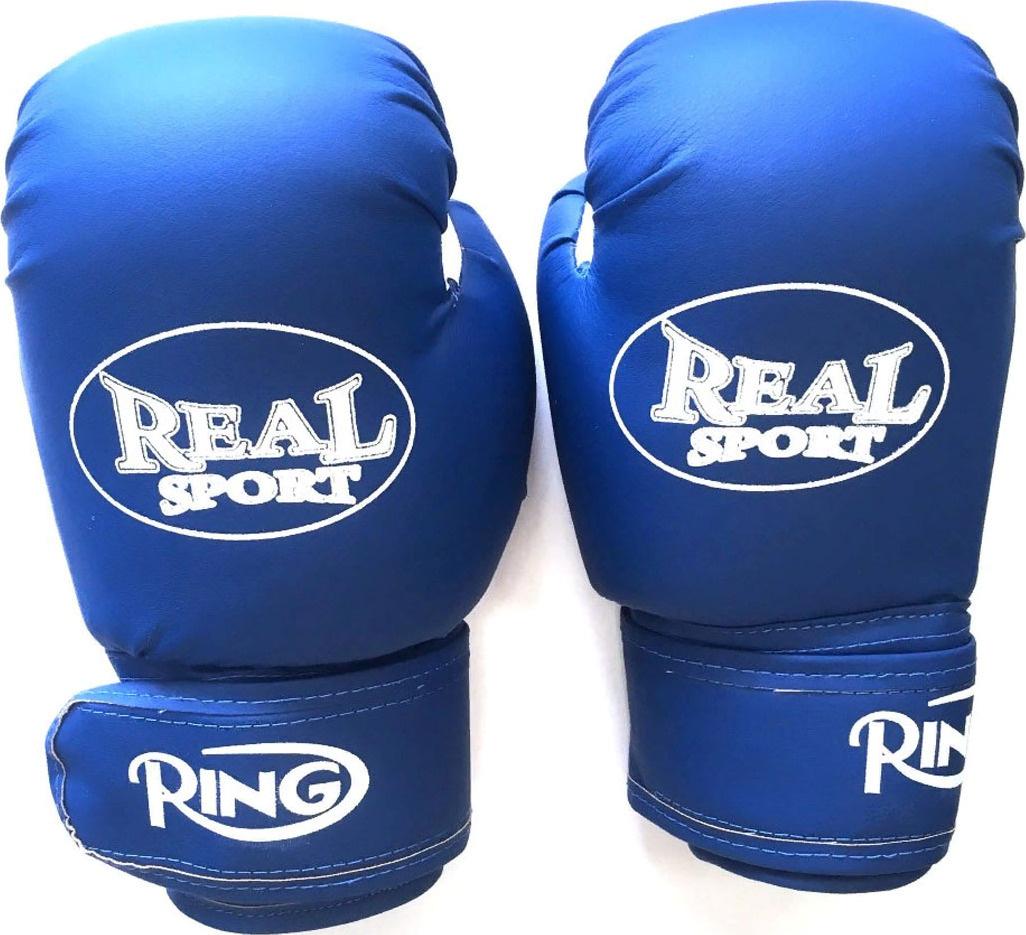 

Боксерские перчатки Real sport 12 Oz синий, 12 унций