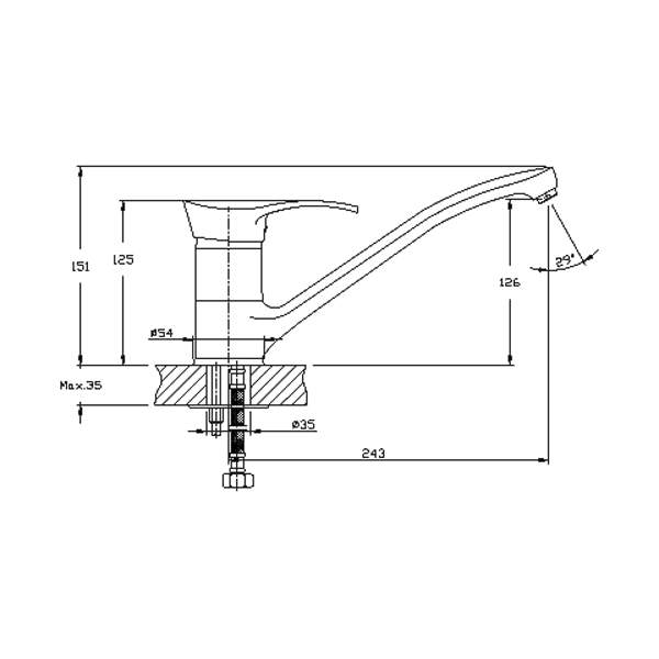 

Смеситель Rossinka Silvermix Z40-22, Z40-22