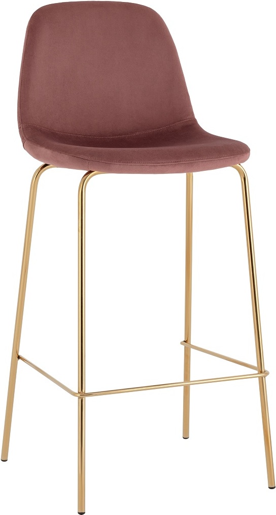 

Стул барный Stool Group Валенсия SN велюр пыльно-розовый/золотой (OS-001B HLR-44 Gl)