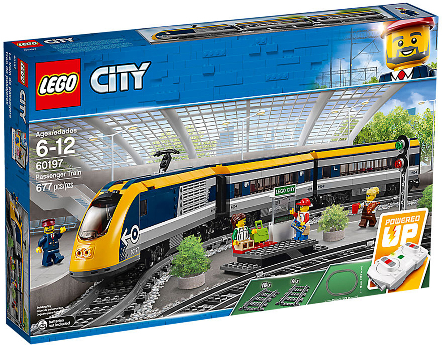

Конструктор электромеханический Lego City Пассажирский поезд 60197, Конструктор LEGO City 60197 Пассажирский поезд