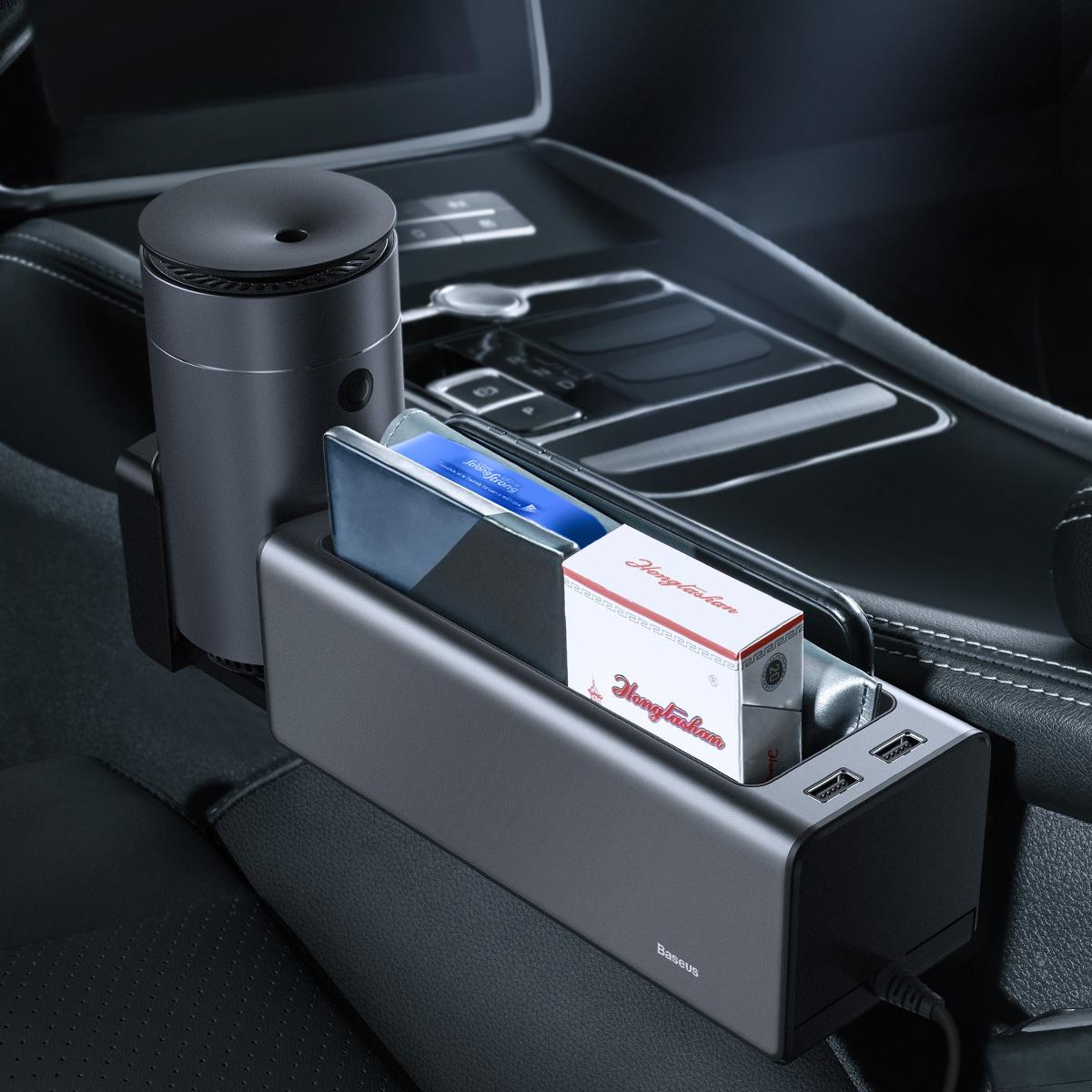 

Органайзер автомобильный Baseus Deluxe Metal Armrest Console органайзер черный Чёрный [CRCWH-A01], Deluxe Metal Armrest Console органайзер черный