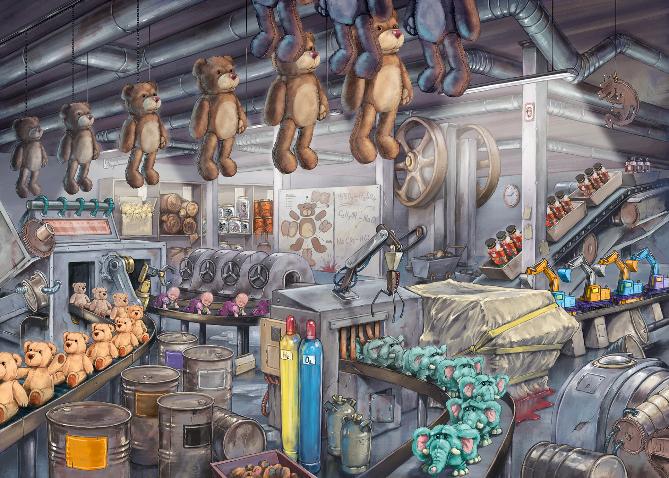 

Пазл Ravensburger Фабрика игрушек [16531], Фабрика игрушек