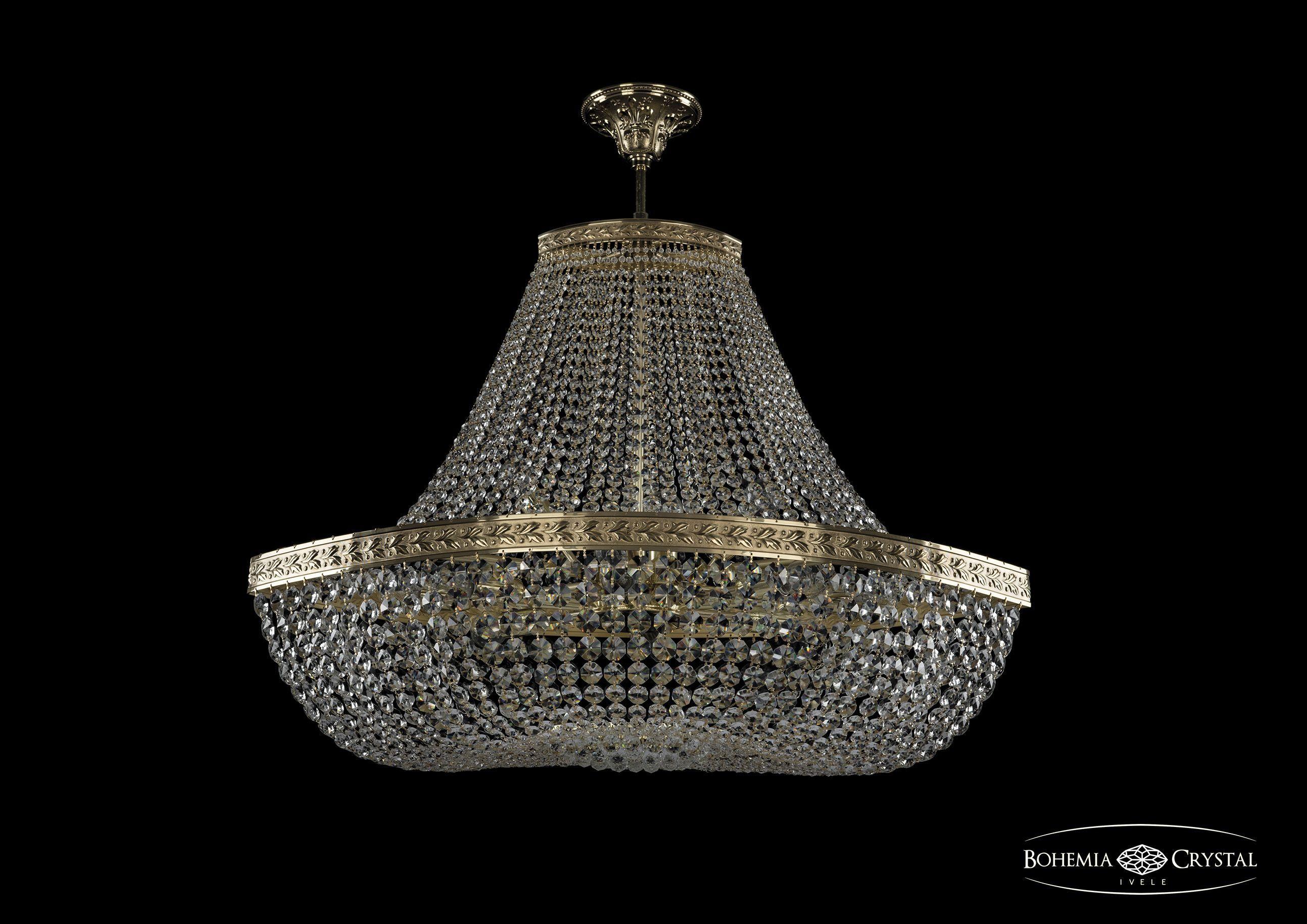 

Люстра на штанге Bohemia Ivele Crystal 19283/H1/90IV G