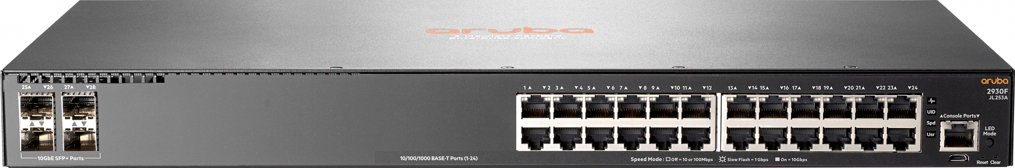 

Коммутатор HP Aruba 2930F JL253A Черный, Коммутатор HP Aruba 2930F 24G 4SFP+ JL253A