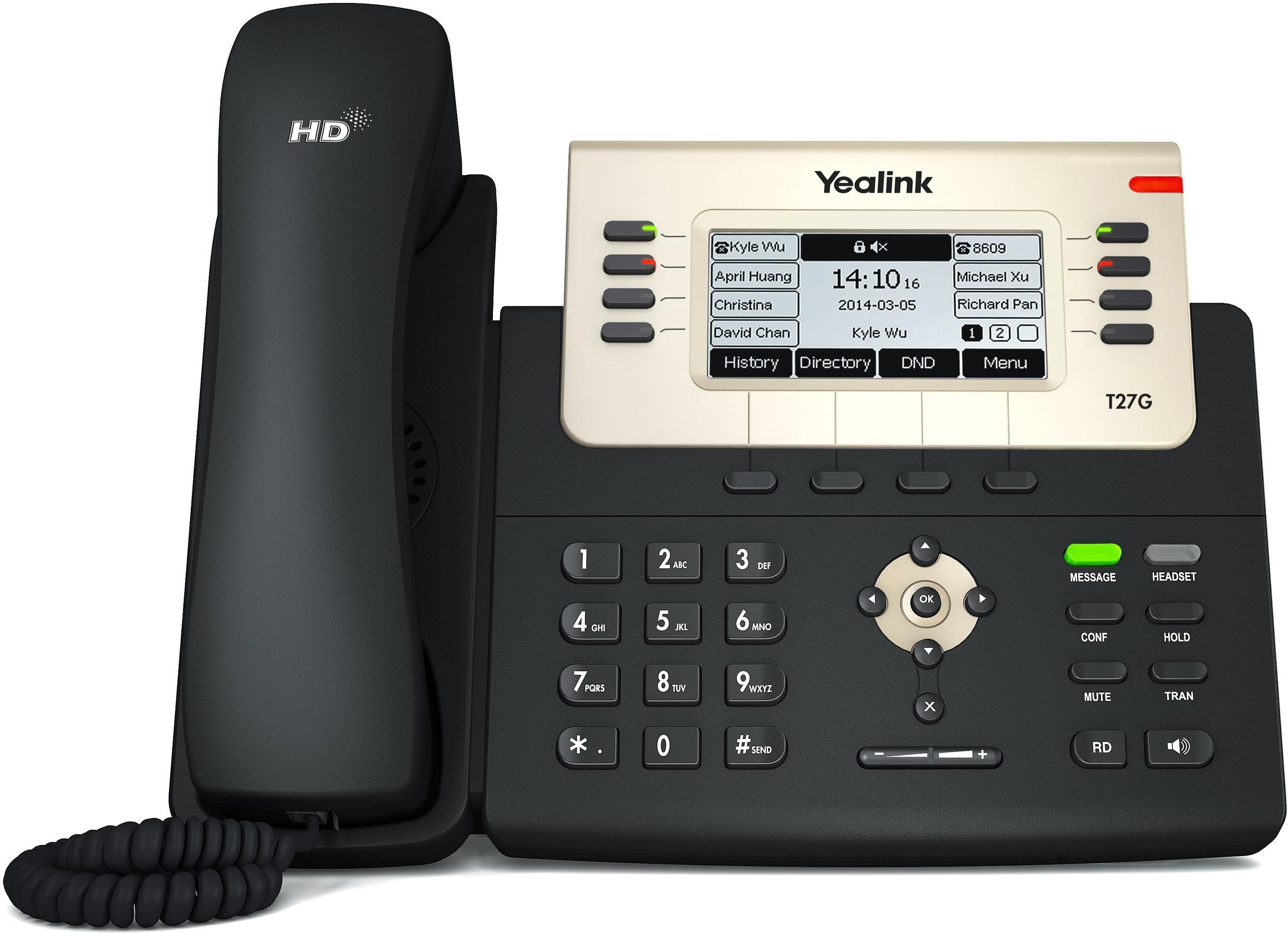 

Проводной телефон Yealink SIP-T27G, SIP-T27G