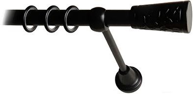 

Карниз Lm Decor Византия 066 1р гладкий 25мм 2.4м черный матовый