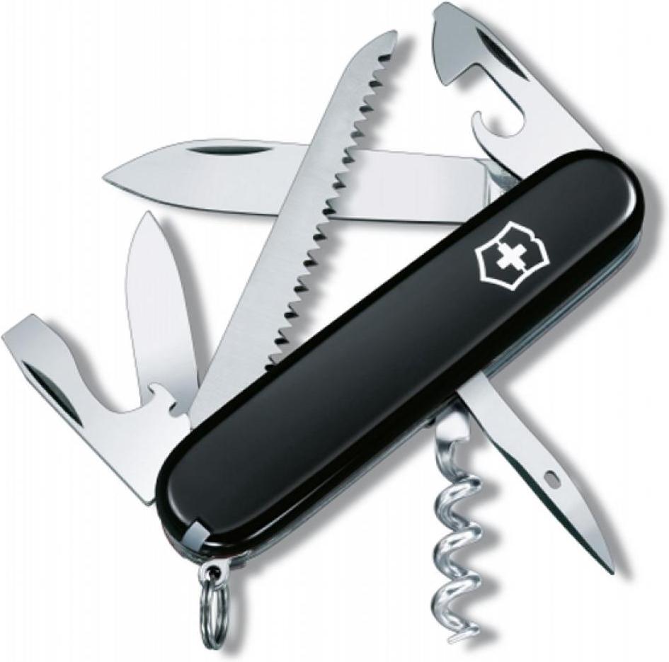 

Туристический нож Victorinox Camper 13 функций карт.коробка черный [1.3613.3R], Camper 13 функций карт.коробка