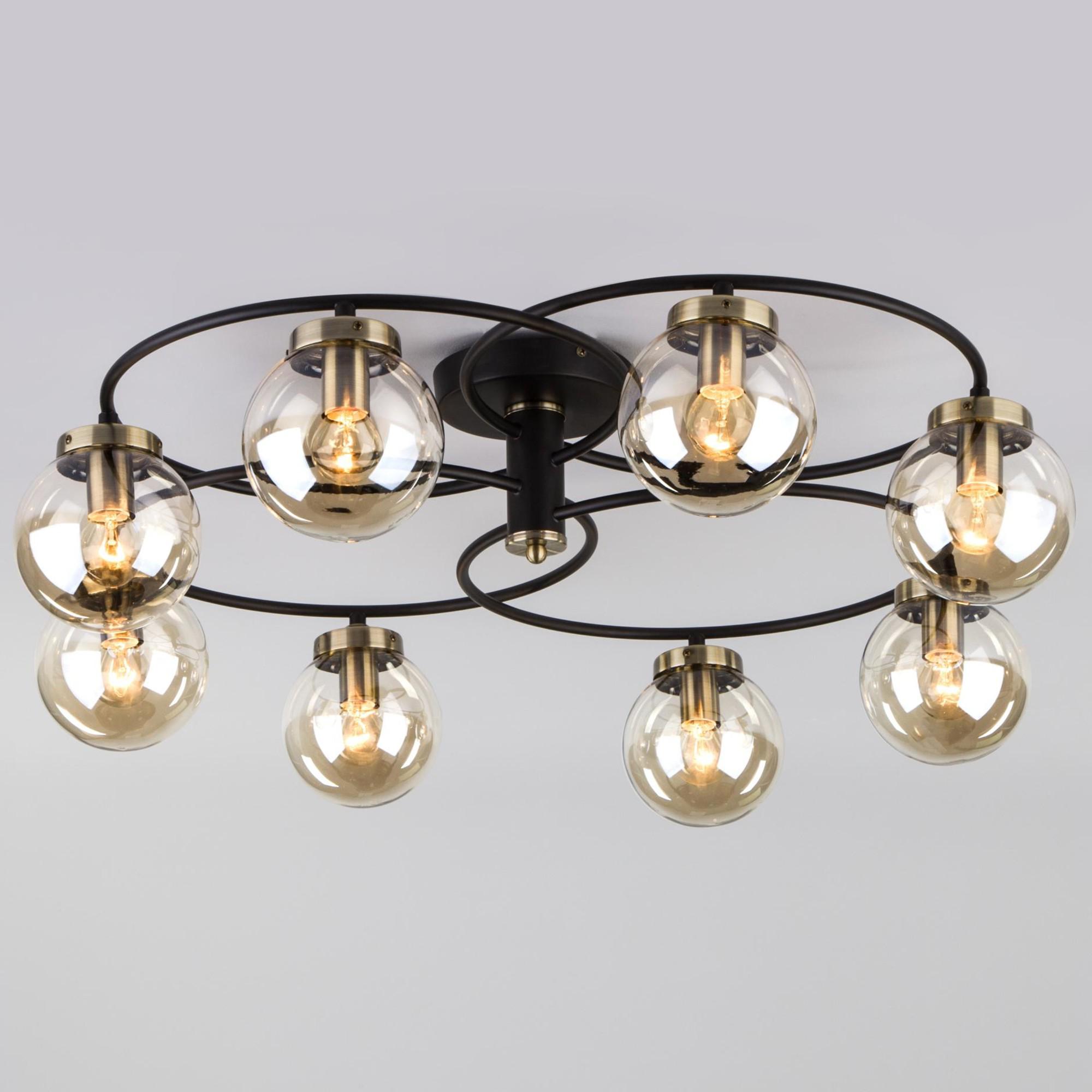 

Люстра на штанге Eurosvet 70104/8 черный