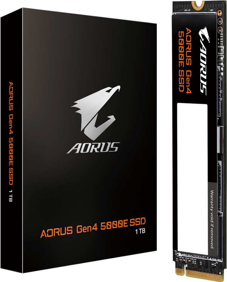 

SSD-накопитель Gigabyte AORUS Gen4 5000E 1TB (AG450E1TB-G)