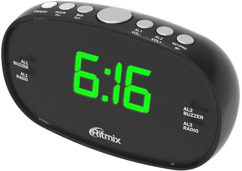

Радиочасы Ritmix RRC-616 (черный), Радиочасы Ritmix RRC-616 Black