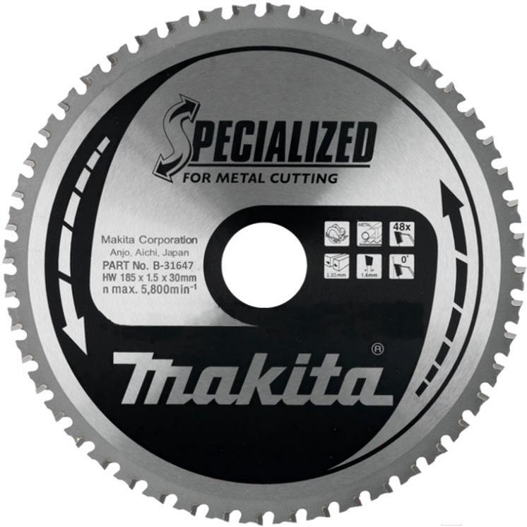 

Диск пильный Makita 185х30 мм 48 зуб по металлу [B-31647], Диск пильный Makita 185х30 мм 48 зуб по металлу B-31647