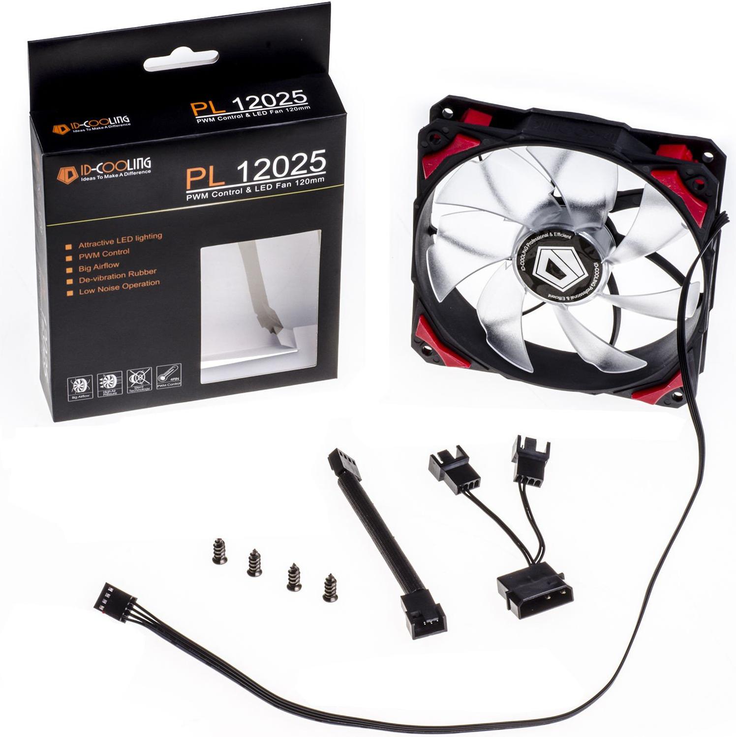 

Система охлаждения ID-Cooling PL-12025-R Red, PL-12025-R