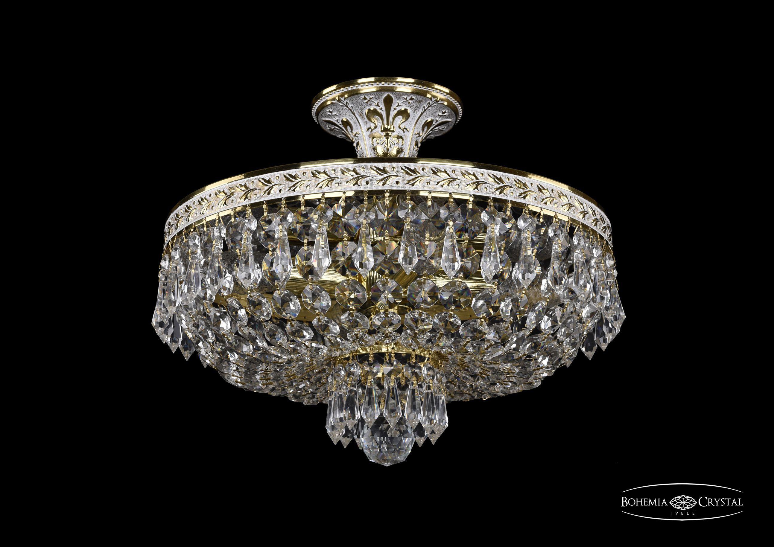 

Люстра на штанге Bohemia Ivele Crystal 19271/35IV GW