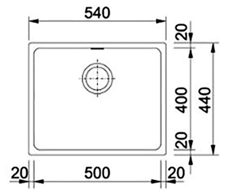 

Кухонная мойка Franke Kubus KBG 110-50 бежевый [125.0176.654], Kubus KBG 110-50