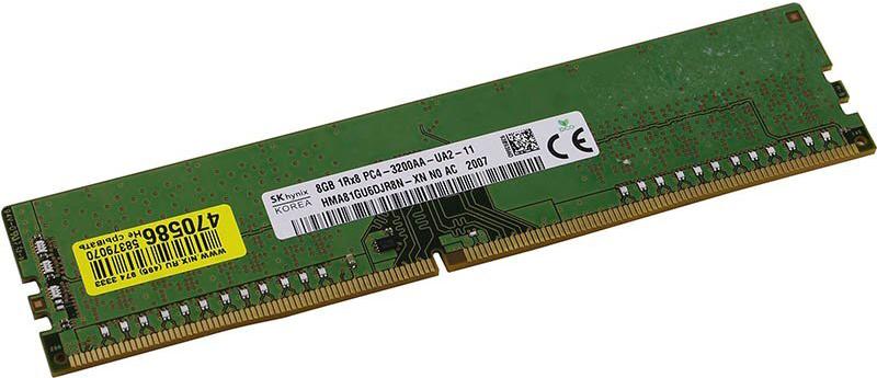 

Оперативная память Hynix DDR4 8Gb 3200MHz [HMA81GU6DJR8N-XNN0], DDR4 8Gb 3200MHz