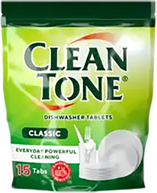 

Таблетки для посудомоечной машины Clean Tone 15шт (9441180001)