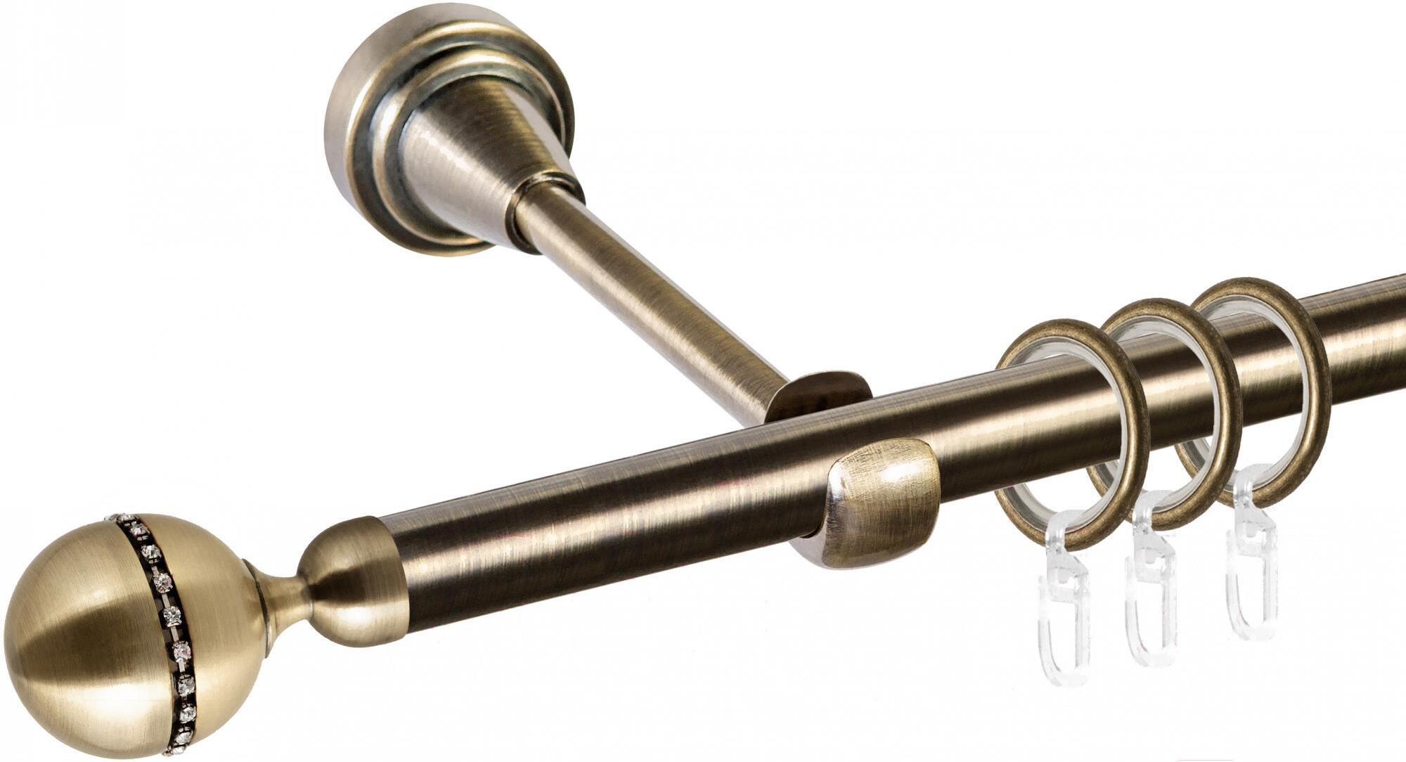 

Карниз АС ФОРОС Grace D25Г + наконечники Кортеза 1.6м антик