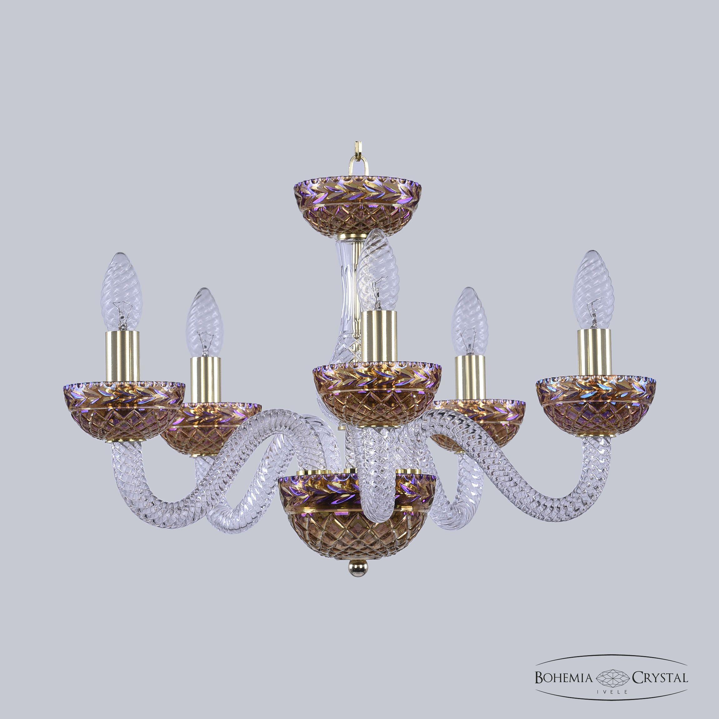 

Подвесная люстра Bohemia Ivele Crystal 1310/5/165 G Cl/777/M-1F