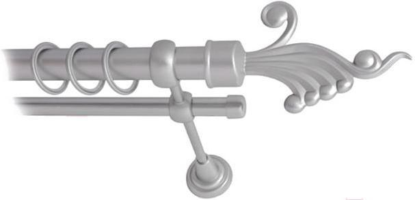 

Карниз Lm Decor Кения 023 2р гладкий 25/16мм 1.6м сатин, Кения 023 2р гладкий 25/16мм 1.6м