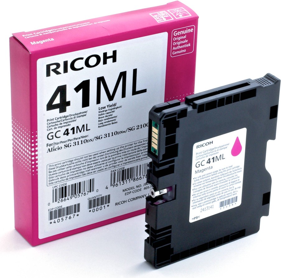 

Картридж для принтера Ricoh GC 41ML (405767), Картридж Ricoh GC 41ML 405767