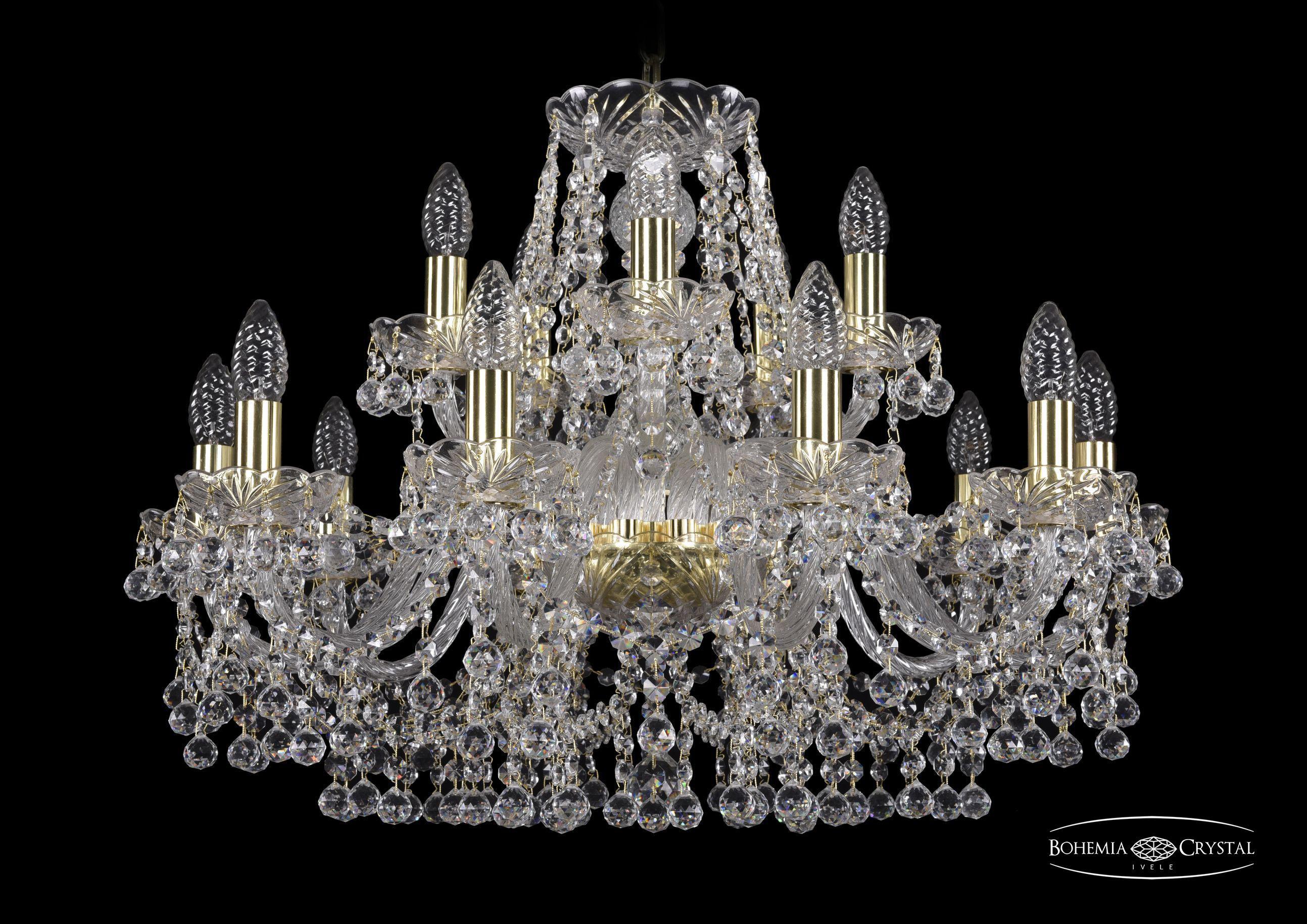 

Подвесная люстра Bohemia Ivele Crystal 1409/10+5/240/G