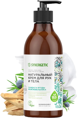 

Крем для рук и тела Synergetic Сандал и ягоды можжевельника 380мл (9801040012)