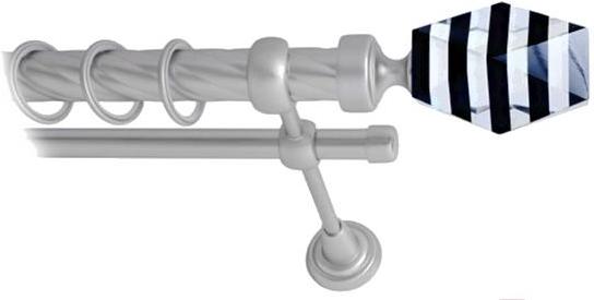 

Карниз Lm Decor Даймонд 135 2р витой 25/16мм 2.4м сатин, Даймонд 135 2р витой 25/16мм 2.4м