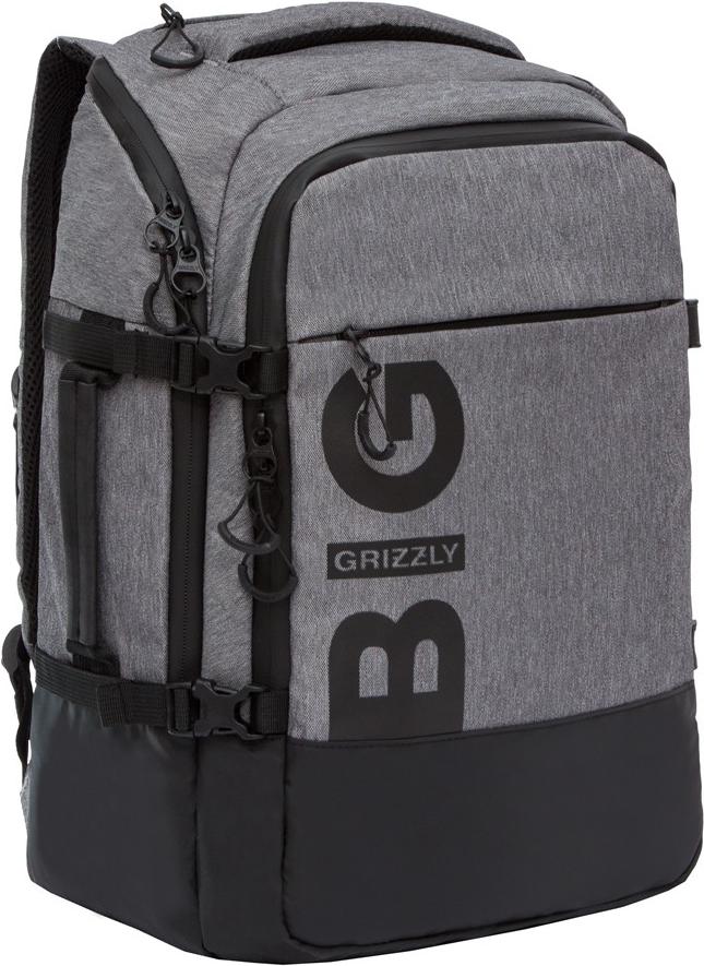 

Рюкзак Grizzly RQ-019-2 черный/серый, RQ-019-2