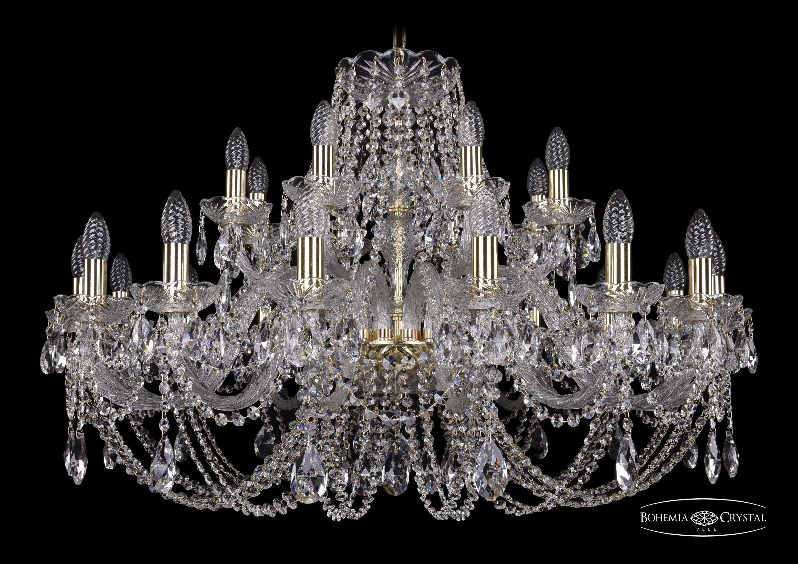 

Подвесная люстра Bohemia Ivele Crystal 1406/16+8/360/G