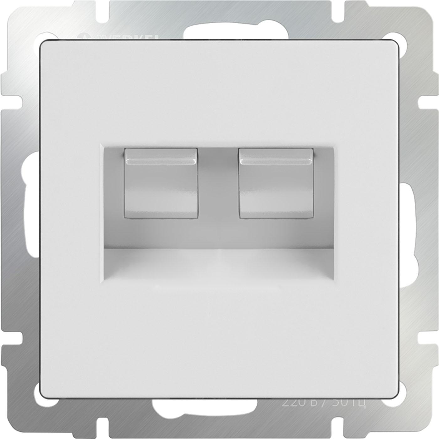

Розетка Werkel Ethernet RJ-45 WL01-RJ45+RJ45 белый [a033759], WL01-RJ45+RJ45