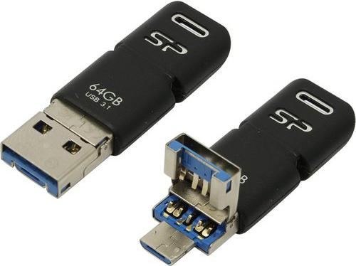 

Usb flash Silicon-Power 64Gb Mobile C50 черный [SP064GBUC3C50V1K], 64Gb Mobile C50