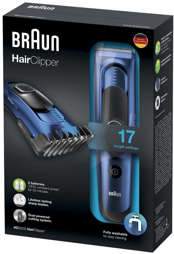 

Машинка для стрижки волос Braun HC5030, Машинка для стрижки Braun HC5030 синий