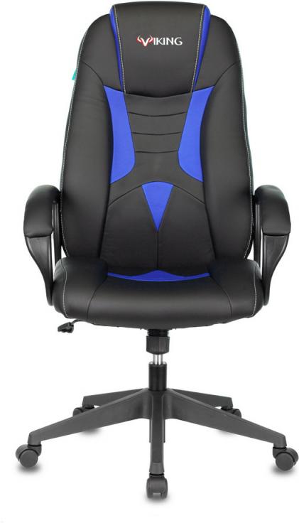 

Офисное кресло Бюрократ искусственная кожа черный/синий [VIKING-8N/BL-BLUE], искусственная кожа