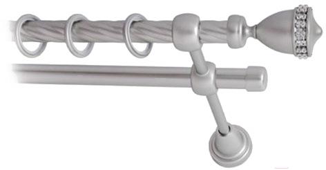 

Карниз Lm Decor Кубок 110 2р витой 3.6м сатин, Кубок 110 2р витой 16мм 3.6м
