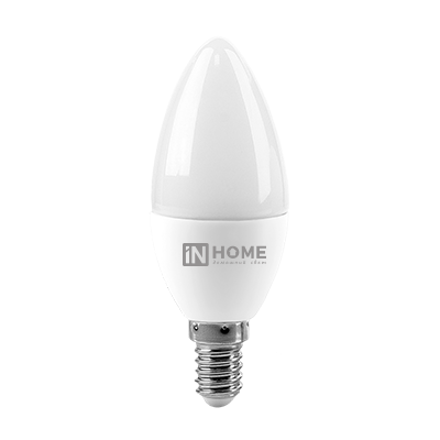

Светодиодная лампа In Home LED-СВЕЧА-VC Е14 6W 230V 4000К 480Lm [4690612020396], Светодиодная лампочка In Home LED-СВЕЧА-VC Е14 6W 230V 4000К 480Lm 4690612020396