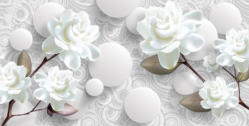 

Фотообои Citydecor Цветочная абстракция 7 3d 500x254