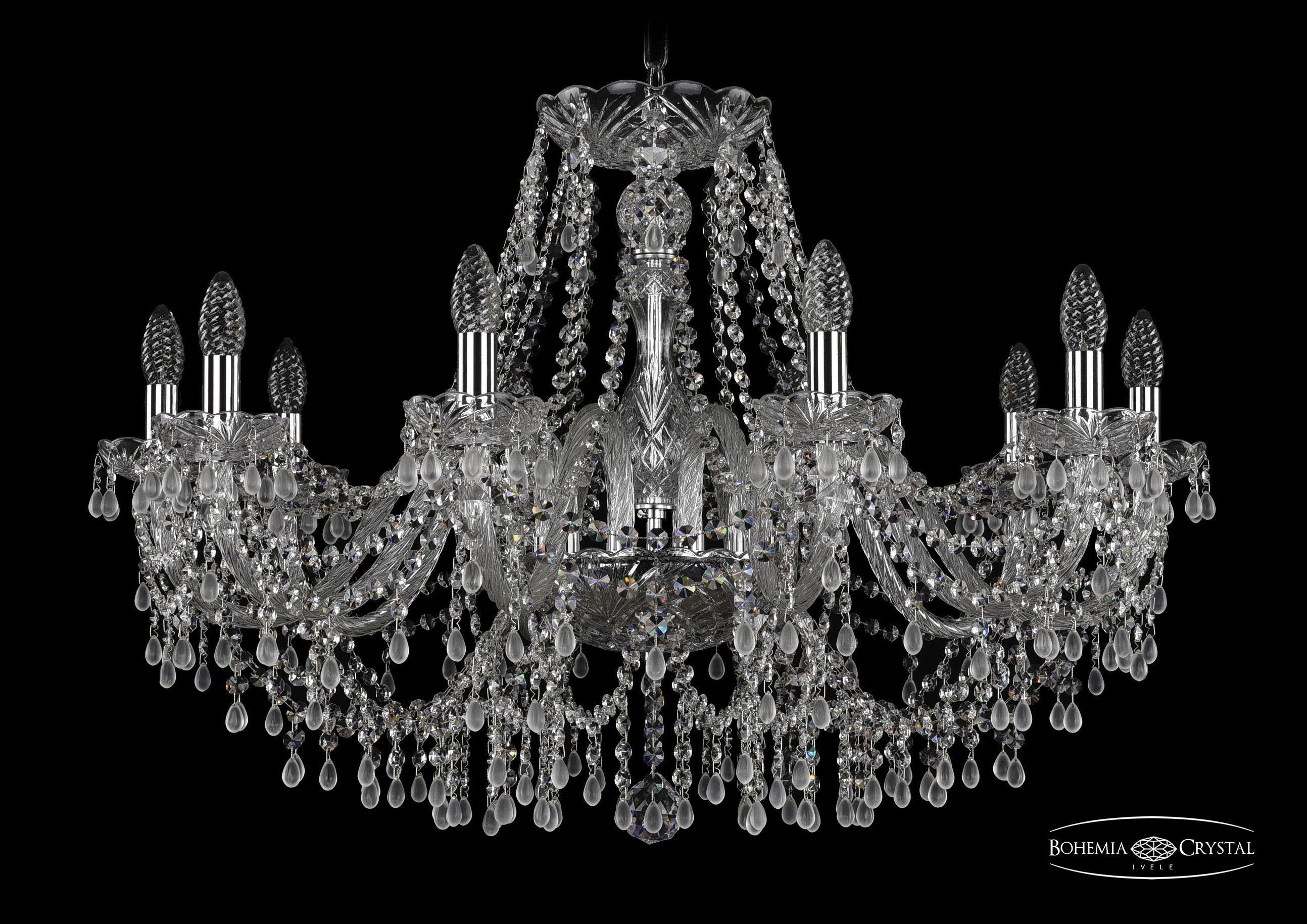 

Подвесная люстра Bohemia Ivele Crystal 1410/10/300/Ni/V0300