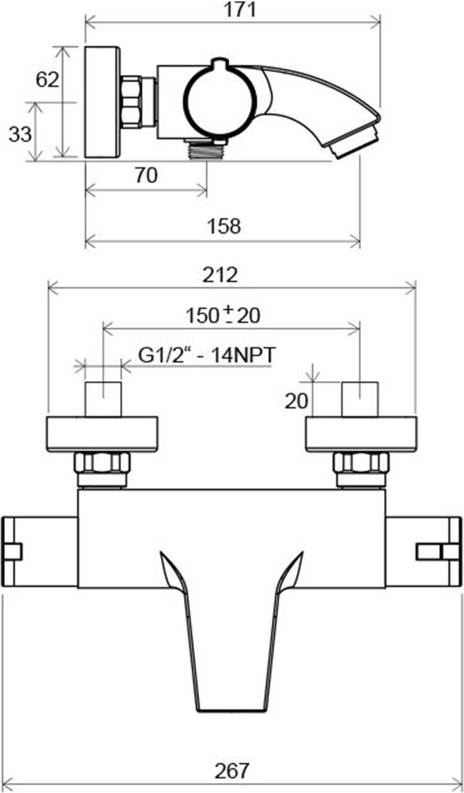 

Смеситель Ravak TE 082.00/150 [X070046], TE 082.00/150
