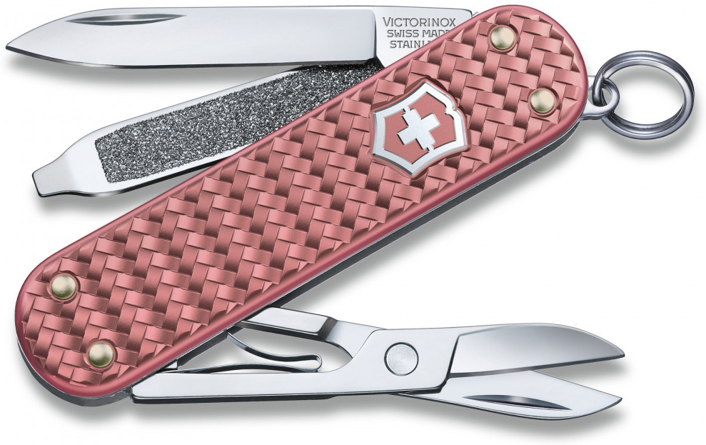 

Туристический нож Victorinox перочинный Classic Precious Alox 58мм 5 функц. розовый [0.6221.405G], Туристический нож Victorinox перочинный Classic Precious Alox 58мм 5 функц. 0.6221.405G розовый