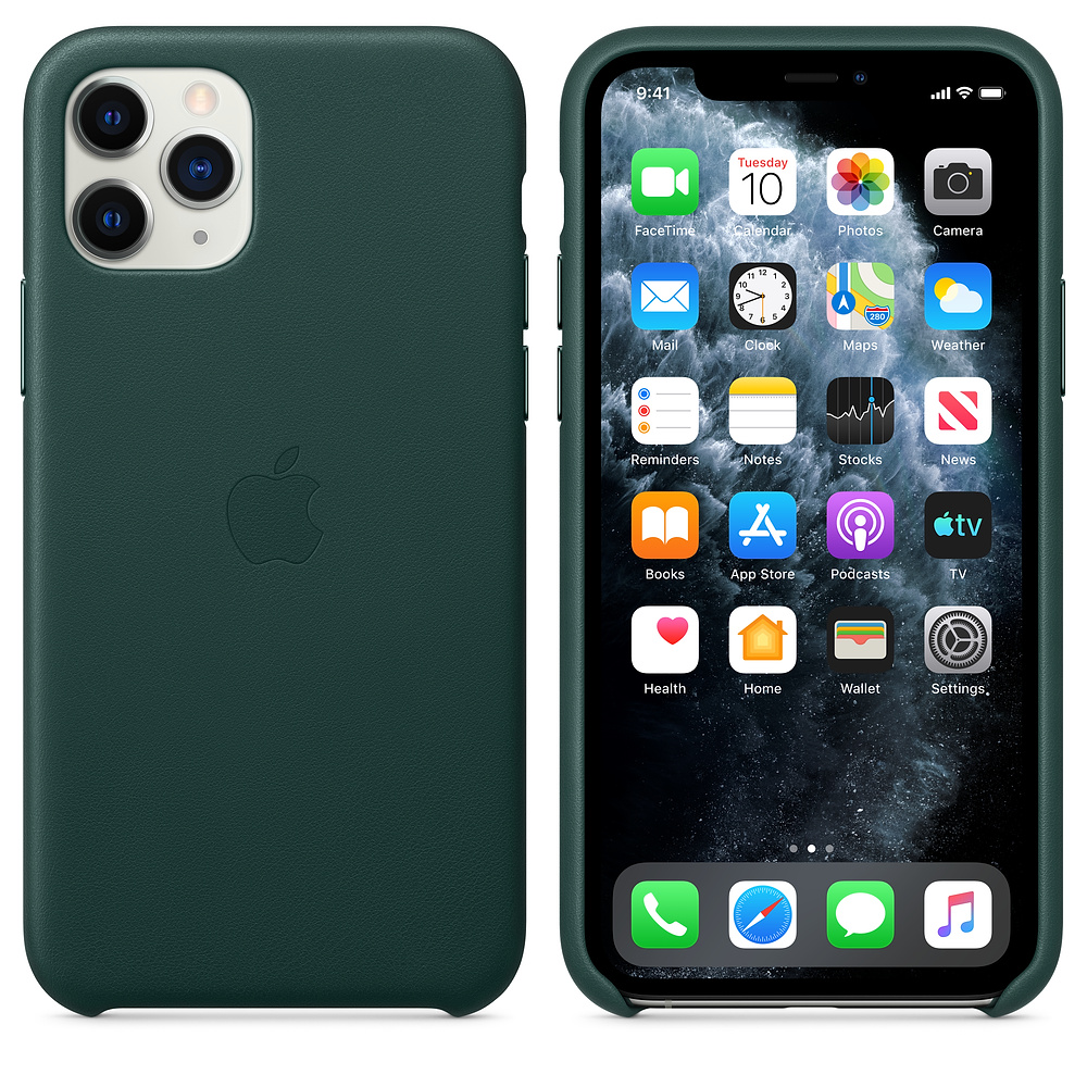 

Чехол для телефона Apple iPhone 11 Pro Leather Case Forest Green [MWYC2ZM/A], iPhone 11 Pro Leather Case
