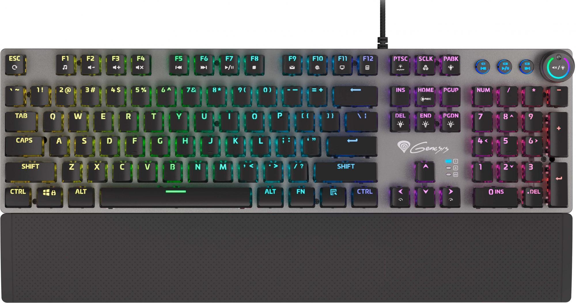 

Клавиатура игровая Genesis Thor 380 RGB Outemu Blue нет кириллицы (NKG-1725)