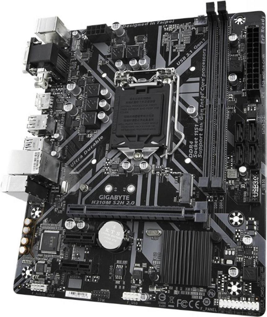 

Материнская плата Gigabyte H310M S2H 2.0, H310M S2H 2.0