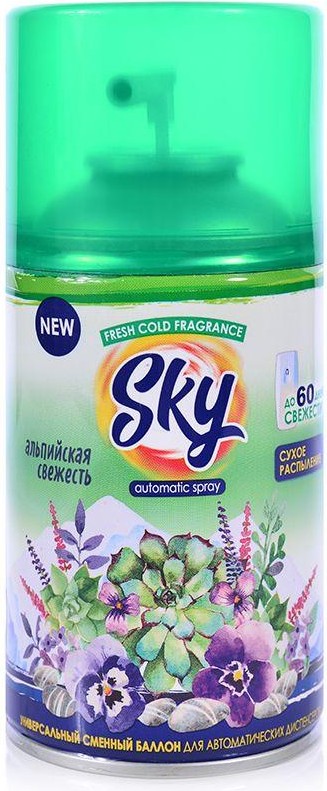 

Сменный баллон Sky Max альпийская свежесть 250мл
