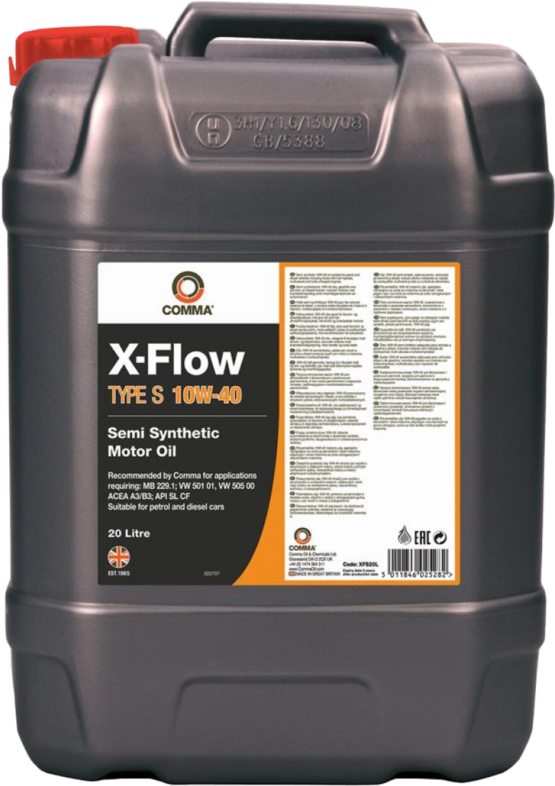 

Моторное масло Comma X-Flow Type S 10W40 20л [XFS20L], Моторное масло Comma X-Flow Type S 10W40 20л XFS20L